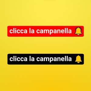 Clicca la campanella - rosso e nero con icona